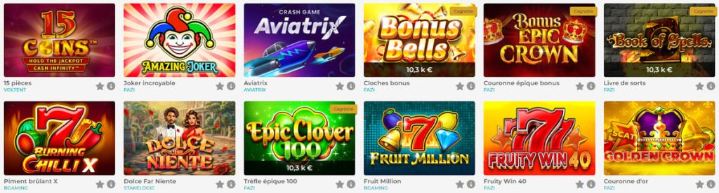 Merlin Casino machines à sous