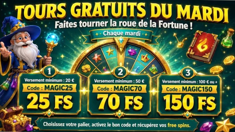 Merlin Casino bonus mardi